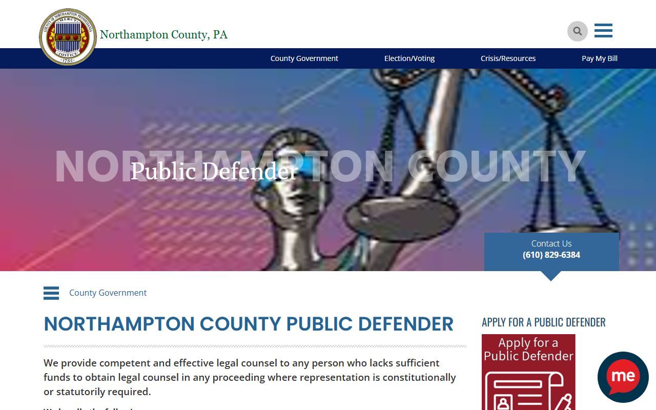 Northampton County arrest records and court charges Public Defender page