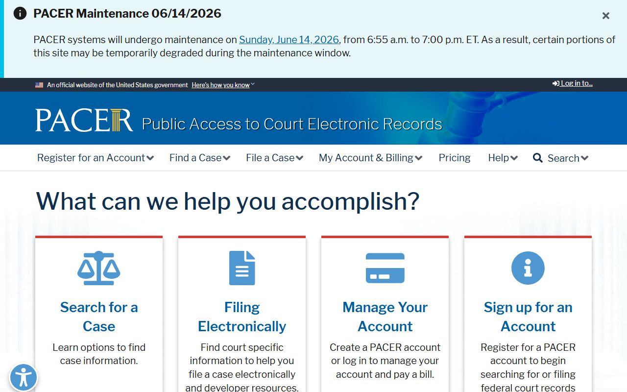 Northampton County Court of Common Pleas records and PACER federal access