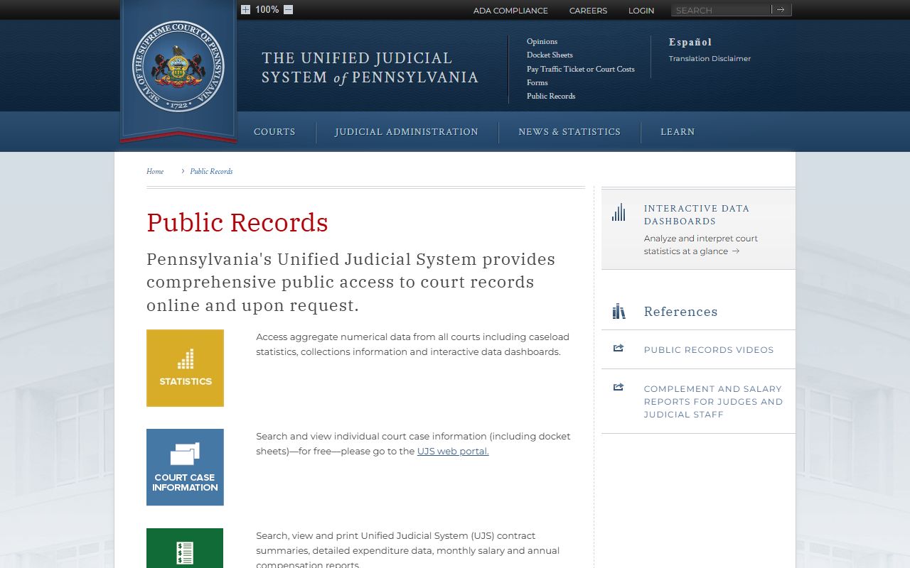 Northampton County court records Pennsylvania court public records