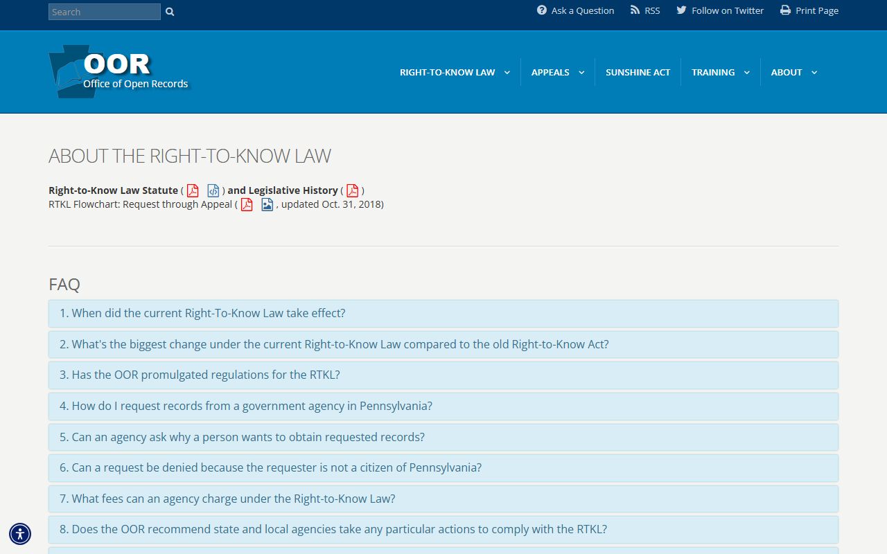 Northampton County court records Pennsylvania Right-to-Know overview